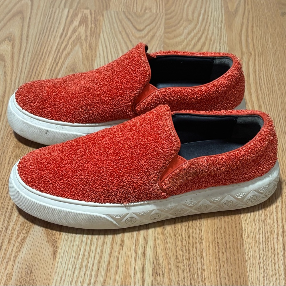 TORY BURCH LADYBUG SLIP-ON SNEAKER 🐞 SIZE 10 EUC PIPER RED - Picture 7 of 13